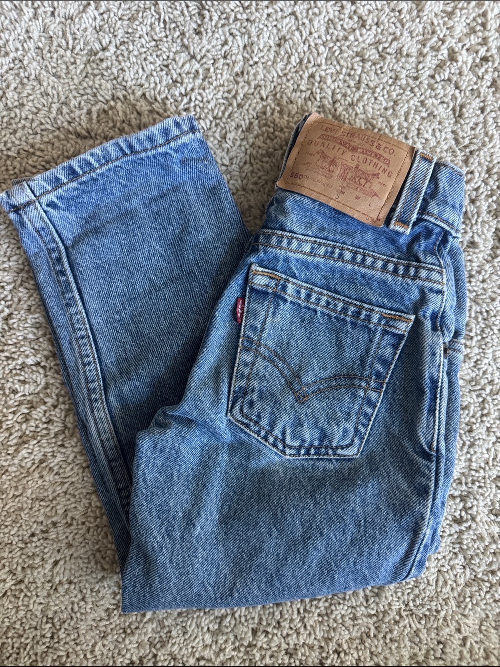 Kids Vintage Levi’s 550 Slim Size 5